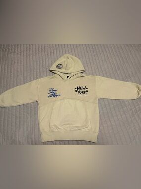 Beige New York Graphic Crewneck Sweatshirt - (Kids Boys  6-7)